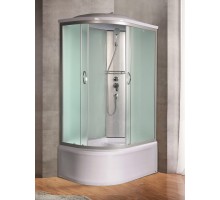 Душевая кабина River NARA XL 100x80 см – асимметричная, матовое стекло, профиль хром матовый, правая