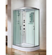 Душевая кабина Weltwasser  Werra 120x90 см – асимметричная L, с поддоном, стекло прозрачное, профиль хром матовый