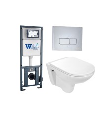 Наборы инсталляций+унитаз подвесной+кнопка MARBERG 410 + BAARBACH 004 GL-WT + MAR 410 SE-CR (арт. 10000006462)