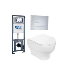 Наборы инсталляций+унитаз подвесной+кнопка MARBERG 410 + ERLENBACH 004 GL-WT + MAR 410 SE-CR (арт. 10000006465)