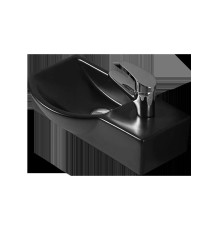 WW AISBACH 7940 MT-BL R Раковина подвесная (матовая черная) 400х220х120 мм