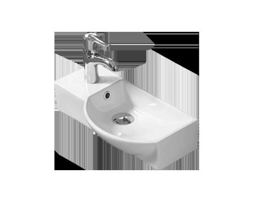 WW AISBACH 7950 GL-WT L Раковина подвесная (глянцевая белая) 505х235х125 мм