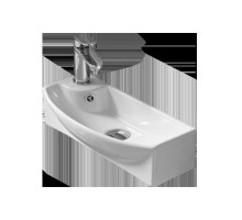 WW AISBACH 7946 GL-WT L Раковина подвесная (глянцевая белая) 455х220х130 мм
