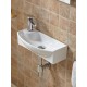 WW AISBACH 7946 GL-WT L Раковина подвесная (глянцевая белая) 455х220х130 мм