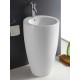 WW LEERBACH 4949 GL-WT Раковина напольная. 490х490х820 мм белый глянец