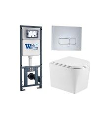 Наборы инсталляций+унитаз подвесной+кнопка MARBERG 410 + NESENBACH 004 GL-WT + MAR 410 SE-CR (арт. 10000008941)