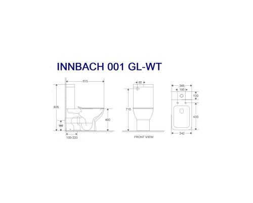 WW INNBACH 001 GL-WT Унитаз компакт белый глянец