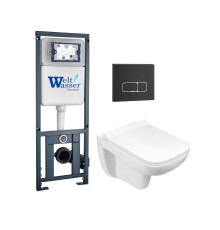 Наборы инсталляций+унитаз подвесной+кнопка MARBERG 410 + KEHLBACH 004 GL-WT + MAR 410 SE MT-BL (арт. 10000010731)