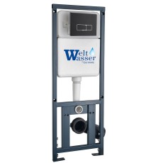 Инсталляция для подвесного унитаза WeltWasser WW Marberg 410 10000011212 с кнопкой смыва черной матовой