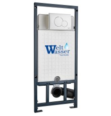 Инсталляция для подвесного унитаза WeltWasser WW Marberg 507 с кнопкой смыва белой матовой (10000011213)