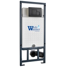 Инсталляция для подвесного унитаза WeltWasser WW Marberg 507 10000011216 с кнопкой смыва черной матовой