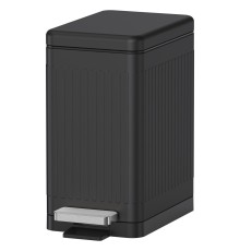 WW MAGY BL  6L Педальное ведро. Черный матовый