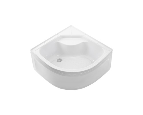 Душевая кабина МОНОМАХ XL 80х80 см – с поддоном, без крыши, стекло мозаика, хром матовый, поддон 43 см