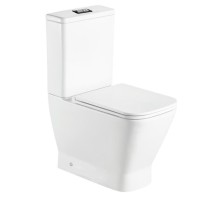 Унитаз-компакт безободковый с сиденьем микролифт WeltWasser Rotbach 011GL-WT