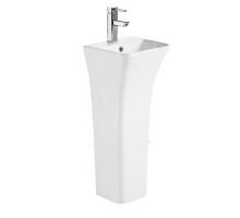 WW LEERBACH 3434 GL-WT Раковина напольная. 340х340х835 мм