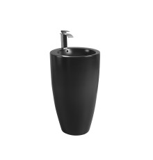 WW LEERBACH 4949 MT-BL Раковина напольная. 490х490х820 мм черный матовый