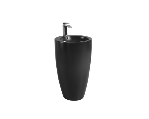 WW LEERBACH 4949 MT-BL Раковина напольная. 490х490х820 мм черный матовый 