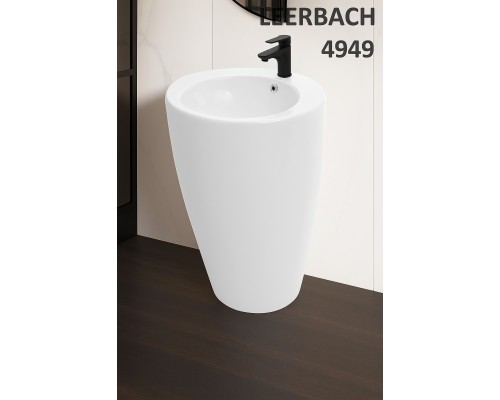 WW LEERBACH 4949 MT-BL Раковина напольная. 490х490х820 мм черный матовый 