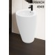 WW LEERBACH 4949 MT-BL Раковина напольная. 490х490х820 мм черный матовый 