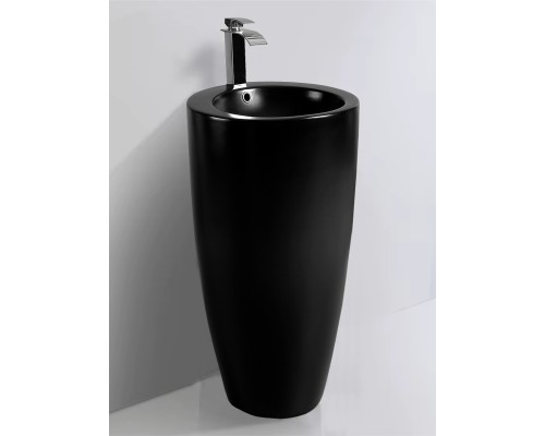 WW LEERBACH 4949 MT-BL Раковина напольная. 490х490х820 мм черный матовый 
