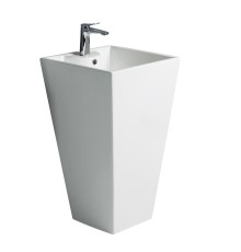WW LEERBACH 4847 GL-WT Раковина напольная. 480х470х830 мм белый глянец