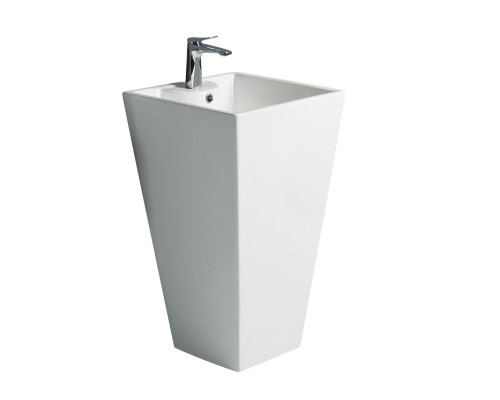 WW LEERBACH 4847 GL-WT Раковина напольная. 480х470х830 мм белый глянец