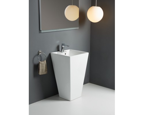 WW LEERBACH 4847 GL-WT Раковина напольная. 480х470х830 мм белый глянец