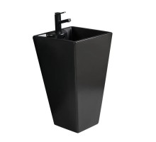 WW LEERBACH 4847 MT-BL Раковина напольная. 480х470х830 мм цвет черный матовый