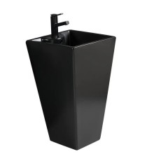 WW LEERBACH 4847 MT-BL Раковина напольная. 480х470х830 мм цвет черный матовый