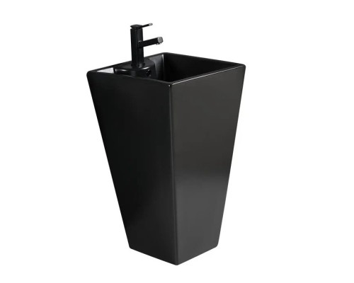 WW LEERBACH 4847 MT-BL Раковина напольная. 480х470х830 мм цвет черный матовый 
