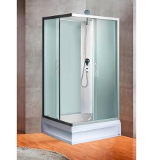 Душевая кабина River QUADRO 120x80 см – прямоугольная, матовое стекло, профиль хром матовый