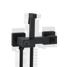 Смеситель встраиваемый Weltwasser HIGI Q02 BL Гигиенический душ. Черный матовый. (арт. 10000013673)