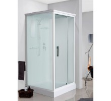Душевая кабина River TANA 90x90 см – квадратная, матовое стекло, профиль белый