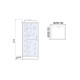 Душевая кабина River TANA 90x90 см – квадратная, матовое стекло, профиль белый