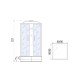 Душевая кабина River QUADRO 90x90 см – квадратная, матовое стекло, профиль хром матовый, глубокий поддон