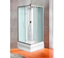 Душевая кабина River QUADRO 90x90 см – квадратная, матовое стекло, профиль хром матовый, глубокий поддон