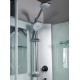 Душевая кабина Weltwasser Werra 80x80 см – полукруглая, радиусная, стекло прозрачное, профиль хром матовый