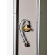 Душевая кабина Weltwasser Werra 80x80 см – полукруглая, радиусная, стекло прозрачное, профиль хром матовый