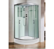 Душевая кабина Weltwasser  Werra XL 80x80 см – полукруглая, стекло прозрачное, профиль хром