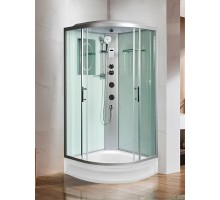 Душевая кабина Weltwasser Werra XL 804, 80x80 см – полукруглая, стекло прозрачное, профиль хром
