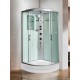 Душевая кабина Weltwasser Werra XL 804, 80x80 см – полукруглая, стекло прозрачное, профиль хром