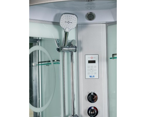 Душевая кабина Weltwasser Werra XL 804, 80x80 см – полукруглая, стекло прозрачное, профиль хром