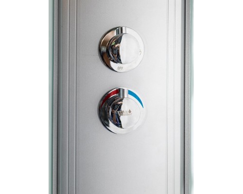 Душевая кабина Weltwasser Werra XL 804, 80x80 см – полукруглая, стекло прозрачное, профиль хром