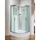 Душевая кабина Weltwasser Werra XL 901, 90x90 см – полукруглая, стекло прозрачное, профиль хром