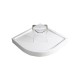 Душевая кабина Weltwasser Werra XL 902, 90x90 см – полукруглая, стекло прозрачное, профиль хром
