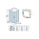 Душевая кабина Weltwasser Werra XL 902, 90x90 см – полукруглая, стекло прозрачное, профиль хром