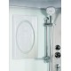 Душевая кабина Weltwasser Werra XL 1002, 100x100 см – полукруглая, стекло прозрачное, профиль хром