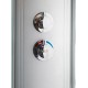 Душевая кабина Weltwasser Werra XL 1004, 100x100 см – полукруглая, стекло прозрачное, профиль хром