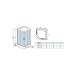 Душевая кабина Weltwasser Werra XL 1004, 100x100 см – полукруглая, стекло прозрачное, профиль хром