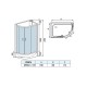 Душевая кабина Weltwasser Werra XL 1201, 120x90 см – полукруглая, стекло прозрачное, профиль хром